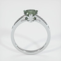 1.42 Ct. Greenish Brown Sapphire Ring, 10K White Gold 3