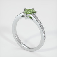 0.86 Ct. Sapphire Ring, 18K White Gold 2