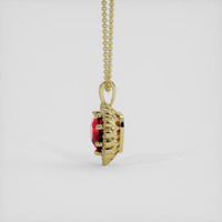 1.51 Ct. Ruby Pendant, 10K Yellow Gold 3