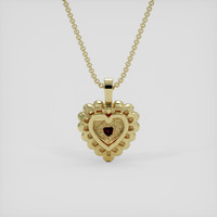 1.51 Ct. Ruby Pendant, 10K Yellow Gold 4