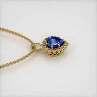 0.80 Ct. Sapphire Pendant, 14K Yellow Gold 3