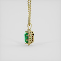2.48 Ct. Emerald Pendant, 18K Yellow Gold 3