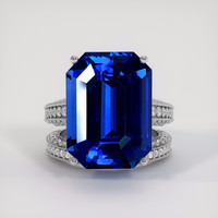 22.39 Ct. Blue Sapphire Ring, Platinum 950 1