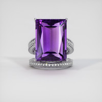 22.88 Ct. Gemstone Ring, 14K White Gold 1