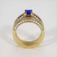 0.55 Ct. Sapphire Ring, 18K Yellow Gold 3