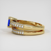 0.55 Ct. Sapphire Ring, 18K Yellow Gold 4
