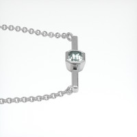 0.76 Ct. Sapphire Necklace, Platinum 950 3