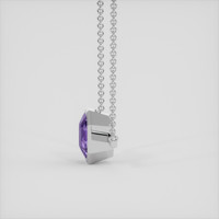 7.82 Ct. Purple Amethyst Necklace, Silver 3