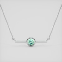 1.18 Ct. Emerald Necklace, Platinum 950 1