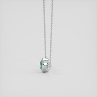 1.18 Ct. Emerald Necklace, Platinum 950 3