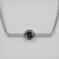0.68 Ct. Sapphire Necklace, Platinum 950 1