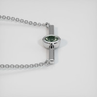 0.68 Ct. Sapphire Necklace, 18K White Gold 3