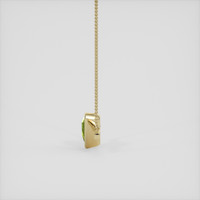 2.11 Ct. Green (Lime Green) Peridot Necklace, 10K Yellow Gold 3