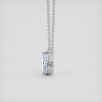 6.14 Ct. Blue Sapphire Necklace, 18K White Gold 3
