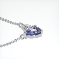 0.56 Ct. Sapphire Necklace, 18K White Gold 3