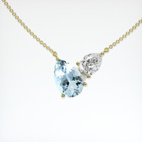 1.76 Ct. Gemstone Necklace, 14K Yellow Gold 1