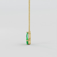2.81 Ct. Emerald Necklace, 18K Yellow Gold 3