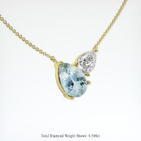 1.76 Ct. Gemstone Necklace, 18K Yellow Gold 2