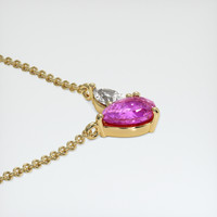 1.57 Ct. Sapphire Necklace, 18K Yellow Gold 3
