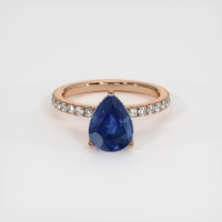2.33 Ct. Sapphire Ring, 14K Rose Gold 1