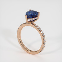 2.33 Ct. Sapphire Ring, 14K Rose Gold 2