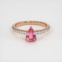 1.92 Ct. Sapphire Ring, 14K Rose Gold 1