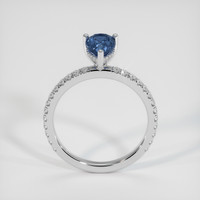 1.06 Ct. Blue Sapphire Ring, 10K White Gold 3
