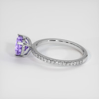 2.69 Ct. Purple Sapphire Ring, 14K White Gold 4