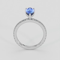 1.52 Ct. Blue Sapphire Ring, 14K White Gold 3