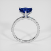 1.95 Ct. Blue Sapphire Ring, 14K White Gold 3