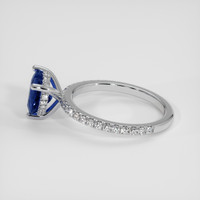 1.95 Ct. Blue Sapphire Ring, 14K White Gold 4