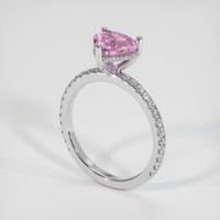 1.67 Ct. Sapphire Ring, 14K White Gold 2