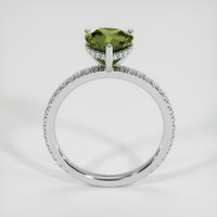 2.02 Ct. Greenish Yellow Sapphire Ring, 14K White Gold 3