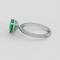 1.86 Ct. Emerald Ring, 18K White Gold 4