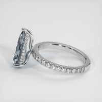 2.83 Ct. Sapphire Ring, 18K White Gold 4