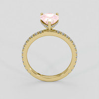 2.03 Ct. Padparadscha Sapphire Ring, 10K Yellow Gold 3