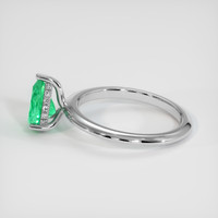 0.85 Ct. Emerald Ring, Platinum 950 4