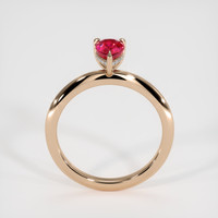 0.83 Ct. Ruby Ring, 14K Rose Gold 3
