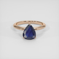 1.94 Ct. Blue Sapphire Ring, 14K Rose Gold 1