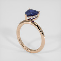 1.94 Ct. Blue Sapphire Ring, 14K Rose Gold 2