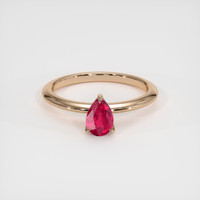 0.83 Ct. Ruby Ring, 18K Rose Gold 1