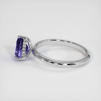 2.56 Ct. Color Change Sapphire Ring, 14K White Gold 4