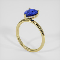 2.53 Ct. Blue Sapphire Ring, 14K Yellow Gold 2