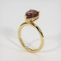 3.04 Ct. Sapphire Ring, 14K Yellow Gold 2