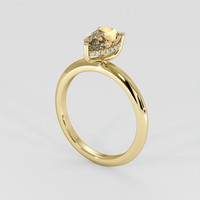 2.32 Ct. Padparadscha Sapphire Ring, 14K Yellow Gold 2