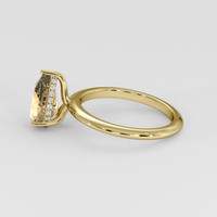 2.32 Ct. Padparadscha Sapphire Ring, 14K Yellow Gold 4