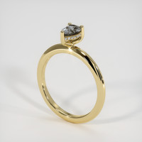 0.58 Ct. Sapphire Ring, 18K Yellow Gold 2