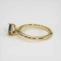 0.58 Ct. Sapphire Ring, 18K Yellow Gold 4