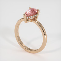 1.74 Ct. Padparadscha Sapphire Ring, 18K Rose Gold 2