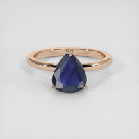 1.94 Ct. Blue Sapphire Ring, 18K Rose Gold 1